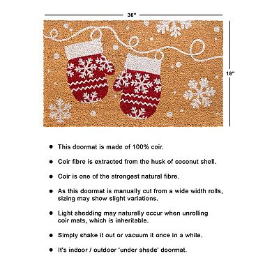 RugSmith Mittens Doormat - 18'' x 30''