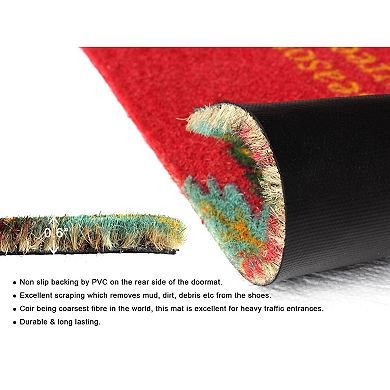 RugSmith Seasons Greetings Doormat - 18'' x 30''