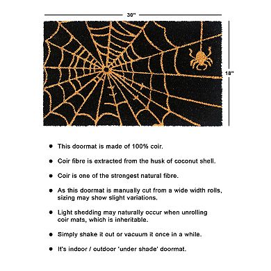 RugSmith Spider Web Doormat - 18'' x 30''