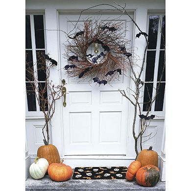 RugSmith Spider Web & Skeletons Doormat - 18'' x 30''