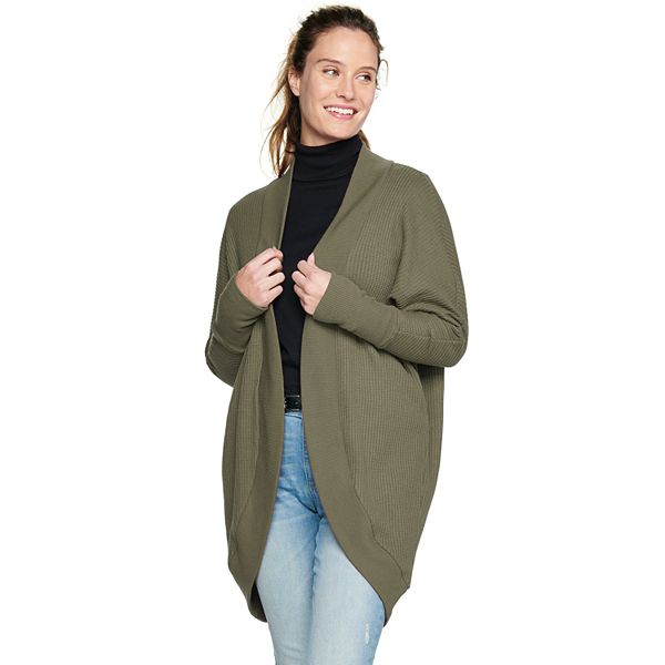 Sonoma Goods For Life Textured Waffle Cocoon Wrap Women's Cardigan