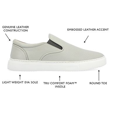 Thomas & Vine Conley Men's Leather Slip-On Sneakers