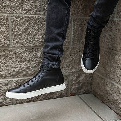 Thomas & Vine Xander Men's Leather High-Top Sneakers
