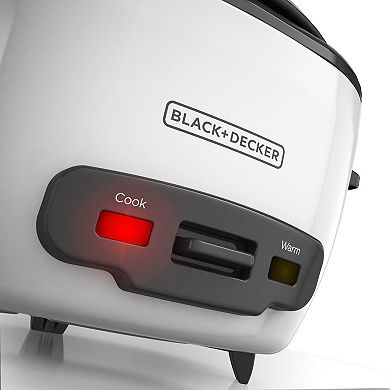 BLACK+DECKER™ 6-Cup Rice Cooker with Steaming Basket