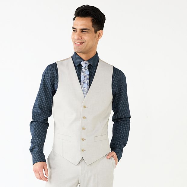 Black Suit Tie and Vest' Men's Tall T-Shirt