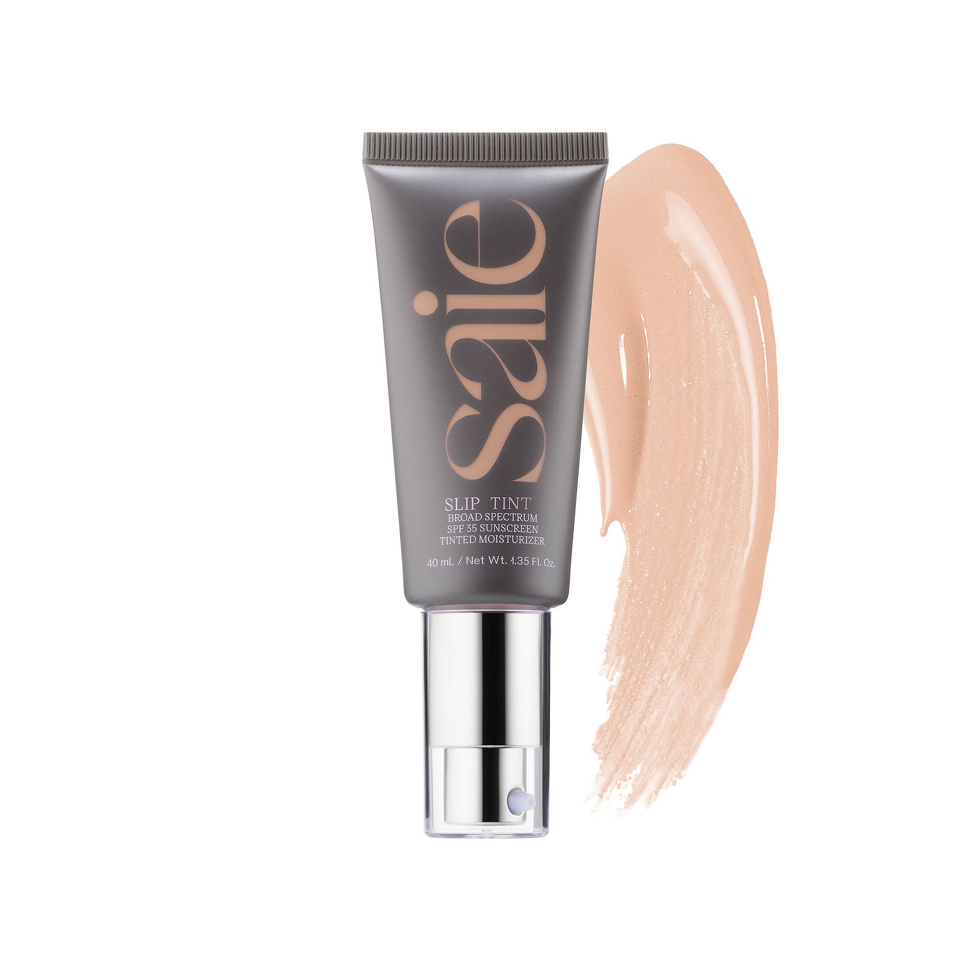 Saie Slip Tint Lightweight Tinted Moisturizer with Mineral Zinc SPF 35 and 