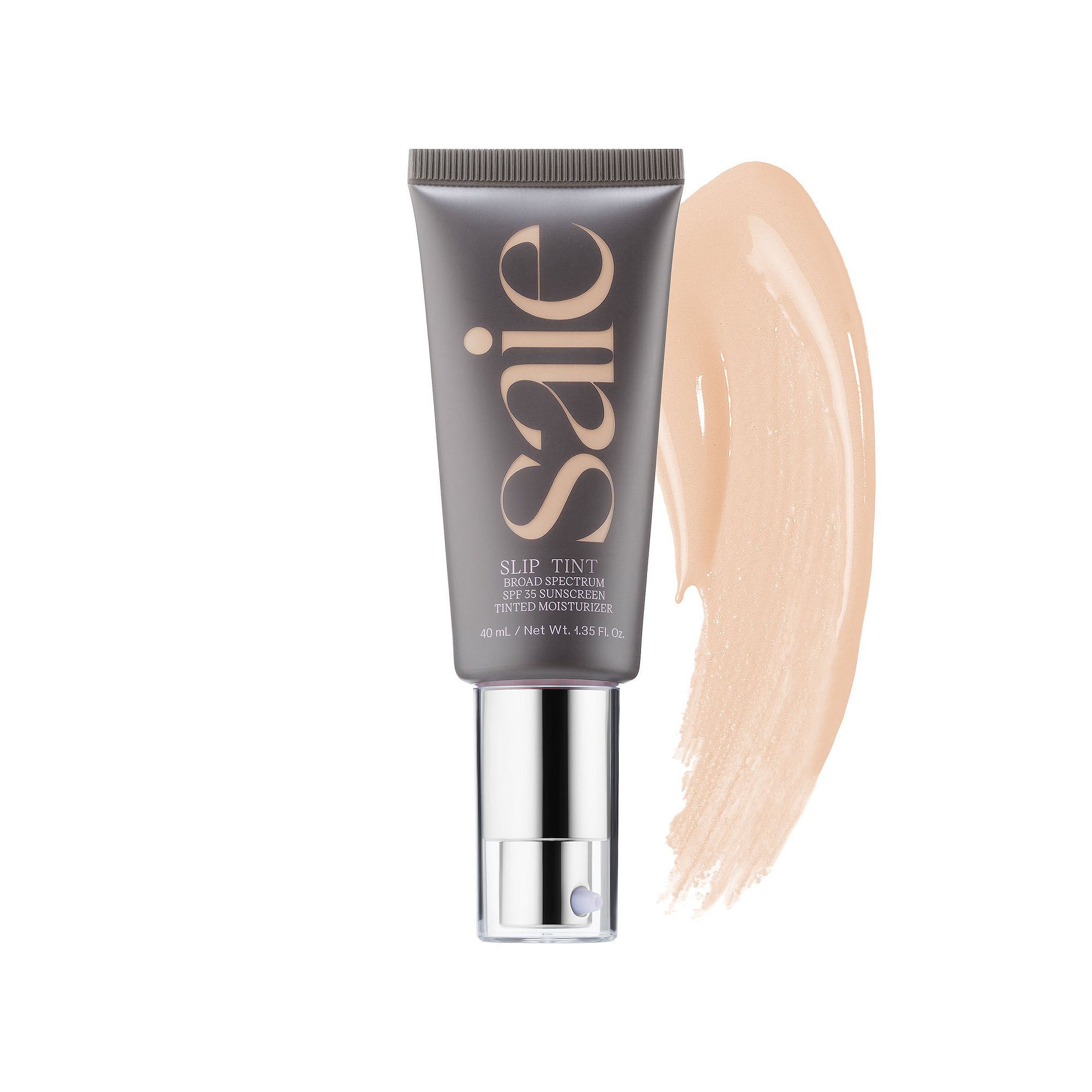 Saie Slip Tint Lightweight Tinted Moisturizer with Mineral Zinc SPF 35 and 