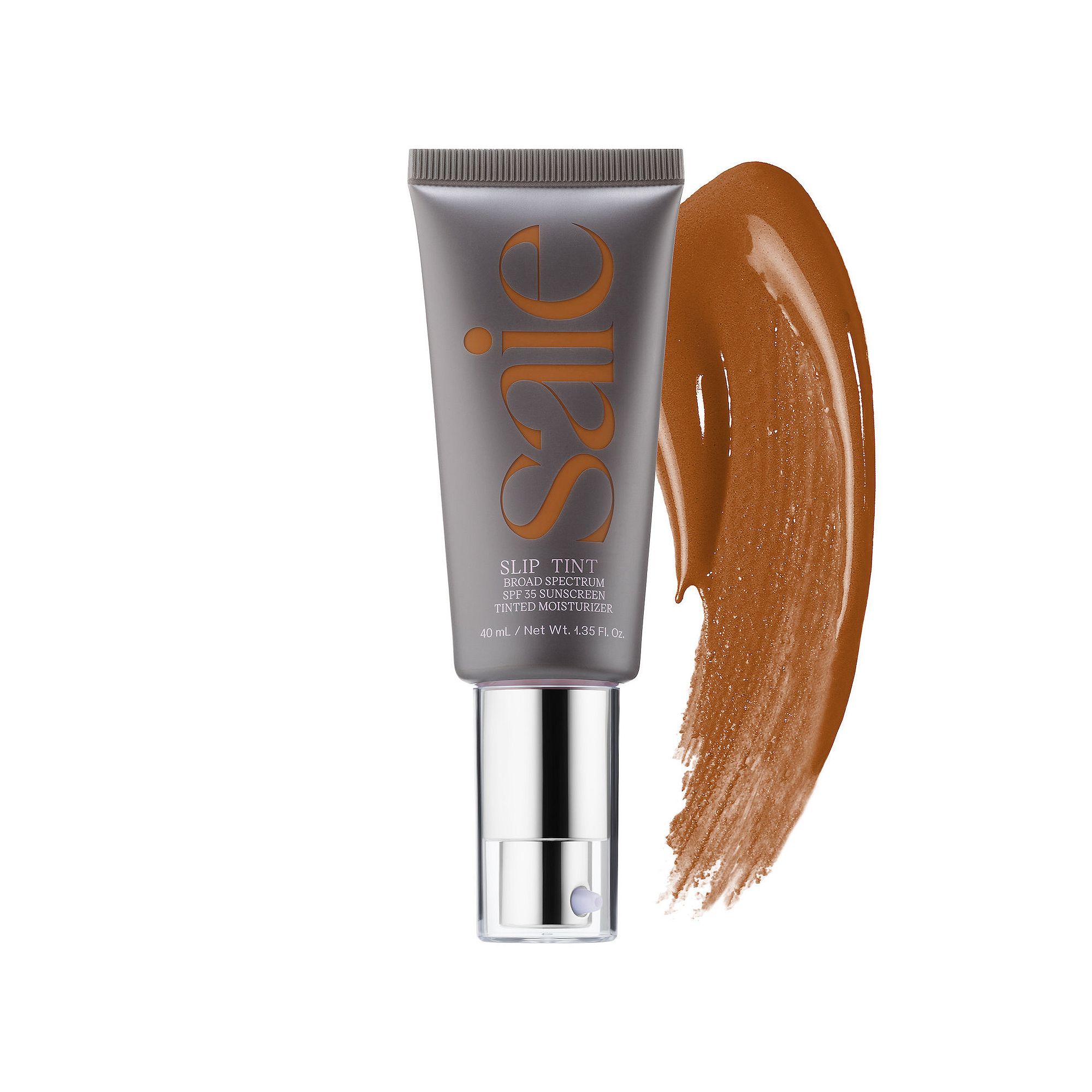 Saie Slip Tint Lightweight Tinted Moisturizer with Mineral Zinc SPF 35 and 