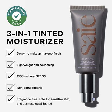 Slip Tint Lightweight Tinted Moisturizer with Mineral Zinc SPF 35 and Hyaluronic Acid 