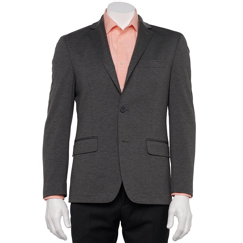 Mens Apt. 9 Slim-Fit Knit Sport Coat, Size: 38 - Regular, Grey