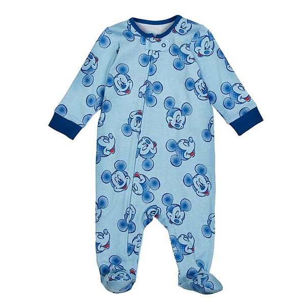 Details about   Disney Mickey Mouse Baby Boys Sleep N' Play Footies 