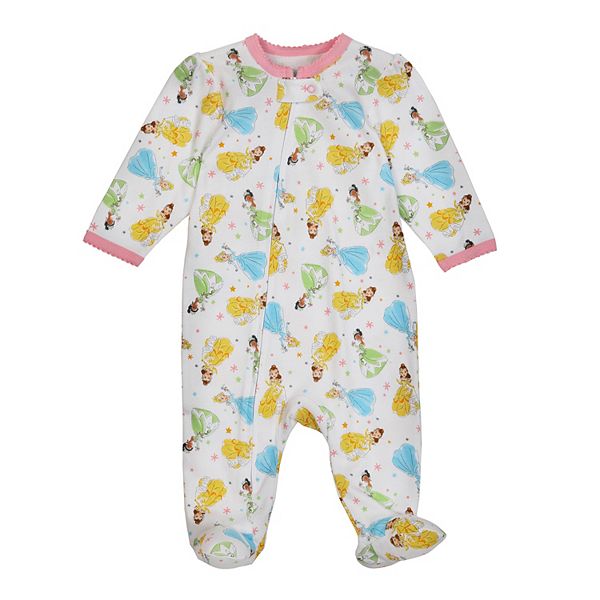 Disney Princess Baby Girl Footed Pajamas