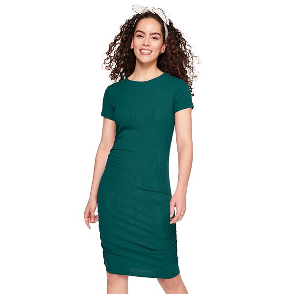 Juniors' SO® Ruched Bodycon Tee Shirt Dress