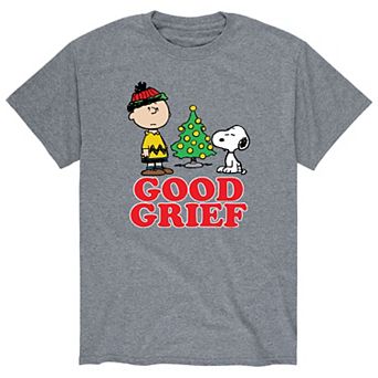 Men's Peanuts Charlie Brown Holiday Good Grief Tee