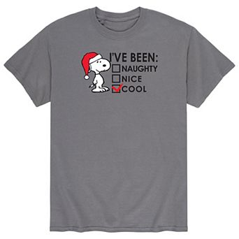 Men's Peanuts Snoopy Cool Christmas Tee