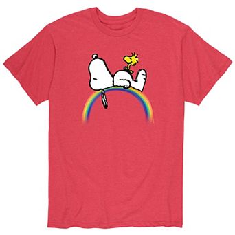 Men's Peanuts Snoopy Rainbow Tee