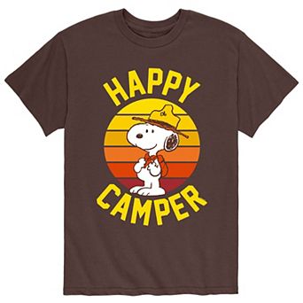 Men's Peanuts Snoopy Happy Camper Tee