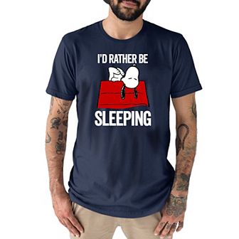 Men's Peanuts Snoopy "I'd Rather Be Sleeping" Tee