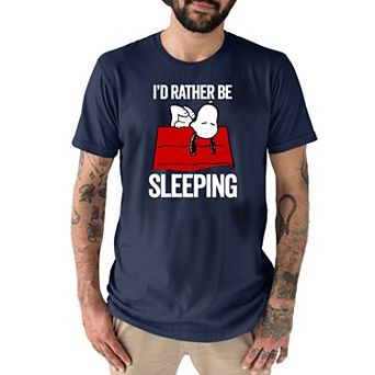 Men's Peanuts Snoopy "I'd Rather Be Sleeping" Tee