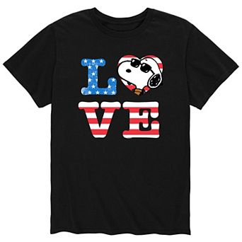 Men's Peanuts Snoopy Love Tee