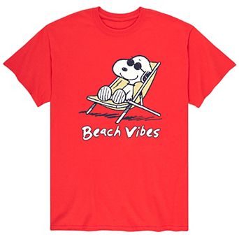 Men's Peanuts Snoopy Beach Vibe Tee
