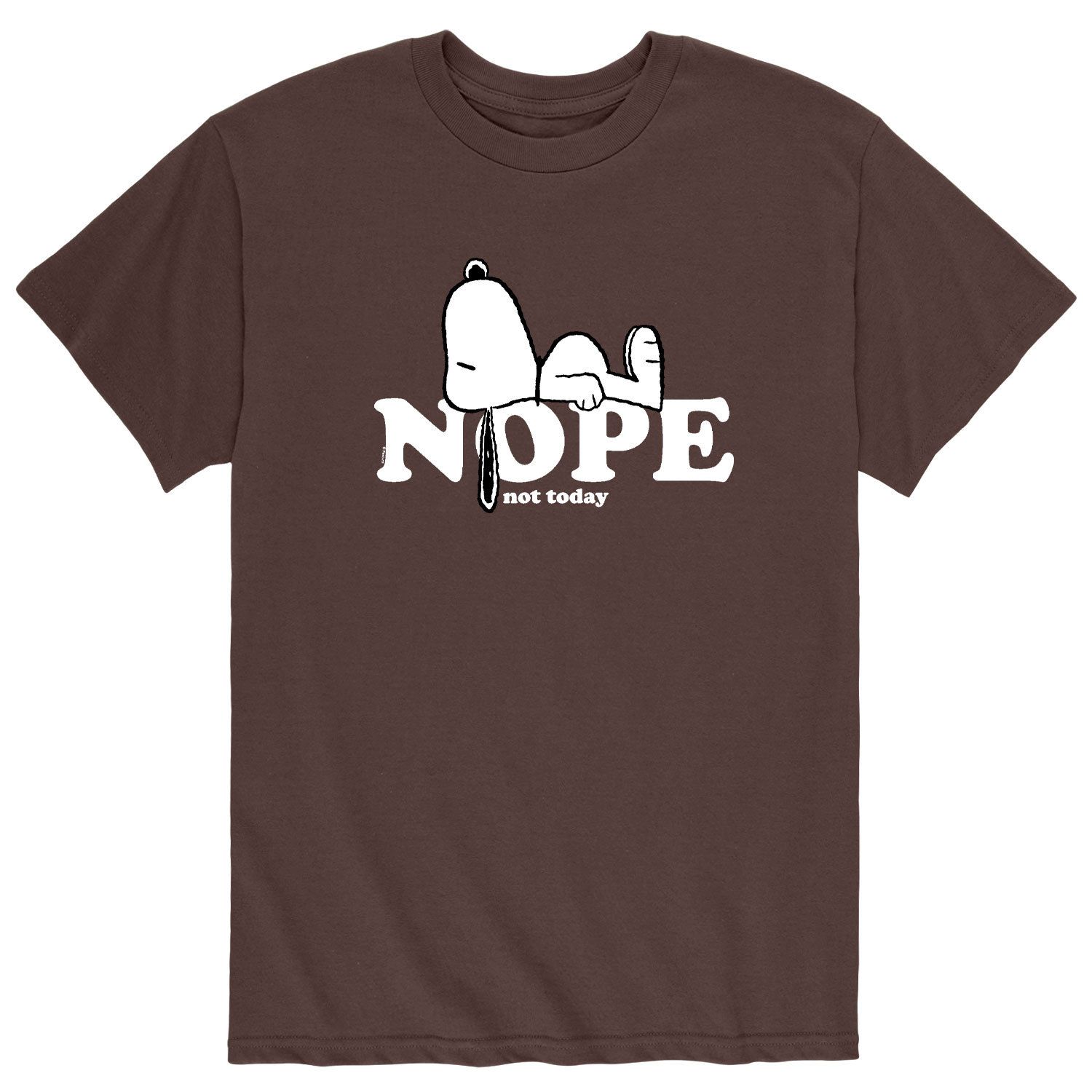 snoopy t shirt nope not today