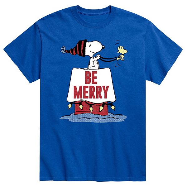 Men's Peanuts Snoopy Be Merry Tee