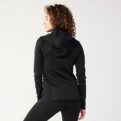 Women's Tek Gear® Hooded Mixed-Media Jacket