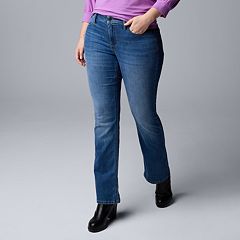 Simply Vera Vera Wang Polka Dots Black Jeans Size 18 (Plus) - 60% off