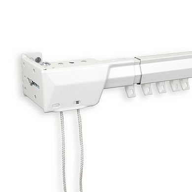 Rod Desyne White Left Heavy Duty Traverse Rod