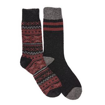 Men's MUK LUKS 2-pack Wool-Blend Boot Socks