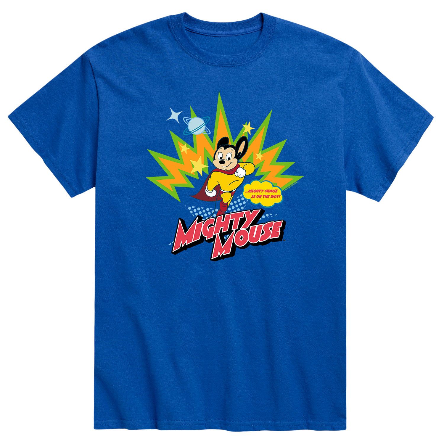 Image for Licensed Character Men's Mighty Mouse On The Way Tee at Kohl's.