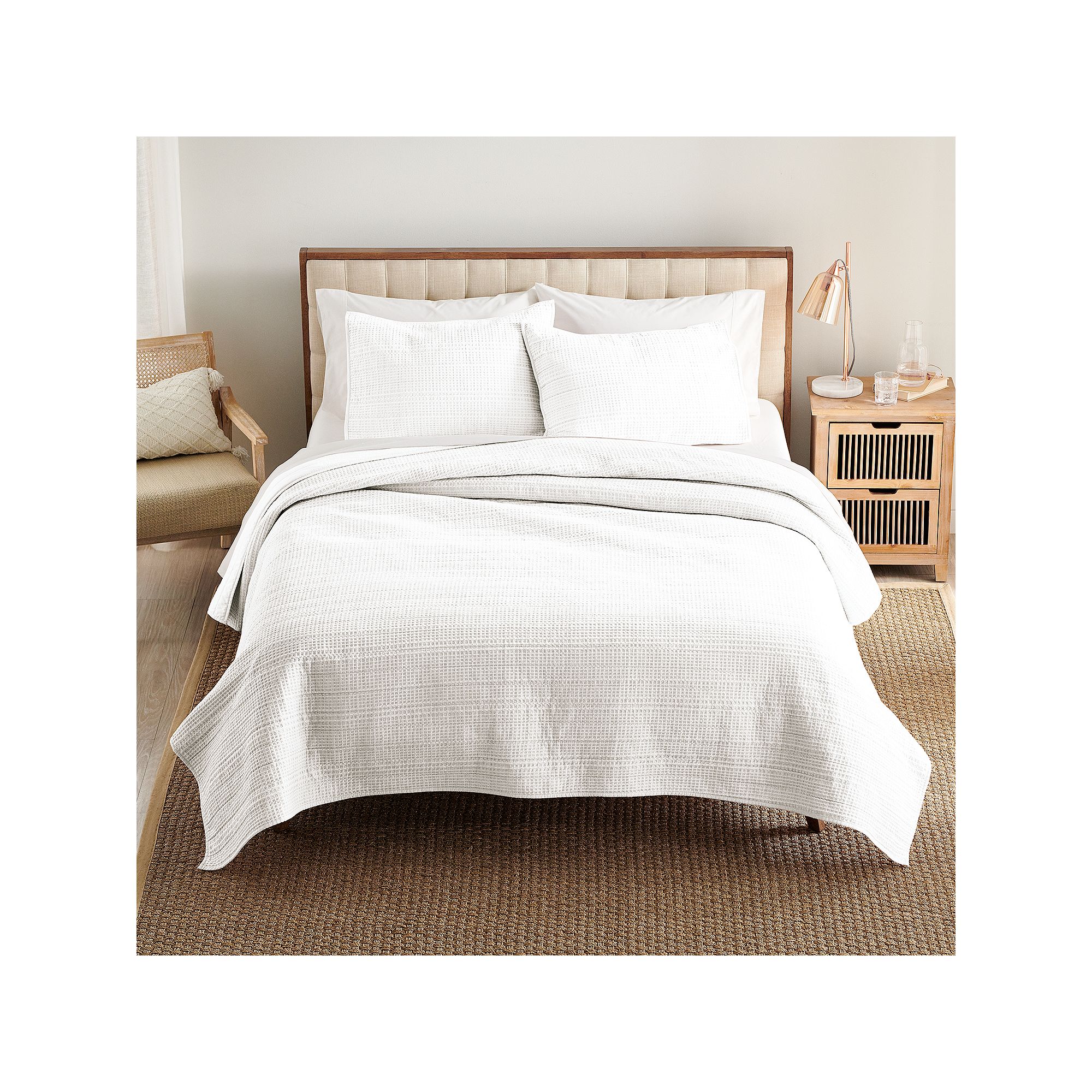 Sonoma Goods For Life® Waffle Quilt or Sham, White