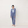 Women's LC Lauren Conrad Cozy Long Sleeve Pajama Top & Pajama Pants Set