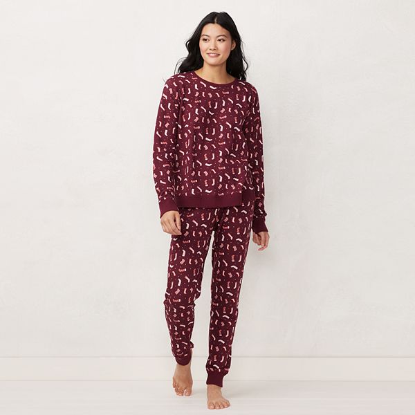 Women's LC Lauren Conrad Cozy Long Sleeve Pajama Top & Pajama