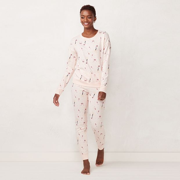 Women's LC Lauren Conrad Cozy Long Sleeve Pajama Top & Pajama