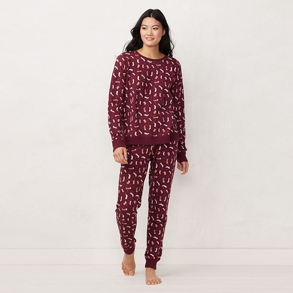 Chain Print Wide-Leg Pajama Pants - Ready to Wear