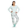 Petite Sonoma Goods For Life® 3-pc. Pajama Top, Pajama Pants & Socks Set