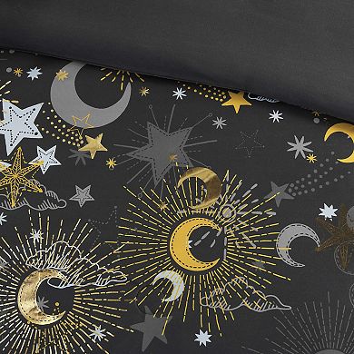 Mi Zone Kids Ariella Starry Sky Metallic Printed Comforter Set with Shams