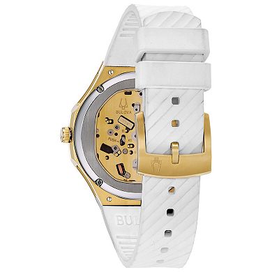Bulova Women's CURV White Dial Diamond Watch - 98R237