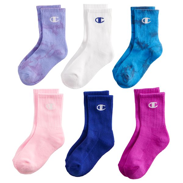 GIRLS LEGEND CREW 6 PACK - Chaussettes de sport - pink foam