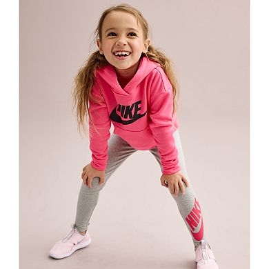 Girls 4-6x Nike Sportwear Mid-Rise Swoosh Ankle Leggings