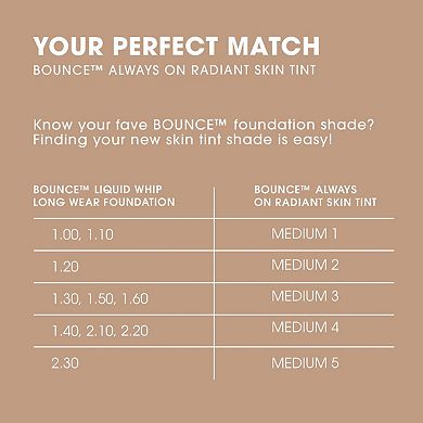 12-Hour Always on Radiant Skin Tint with Hyaluronic Acid & Niacinamide