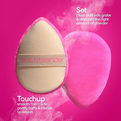 POWER POCKET PUFF Dual-Sided Powder Puff for Setting and Baking