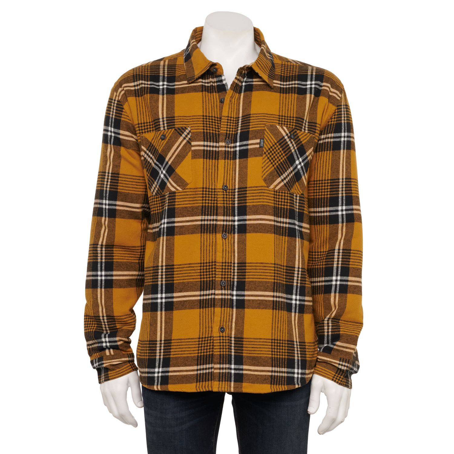 mens lined flannel shirt