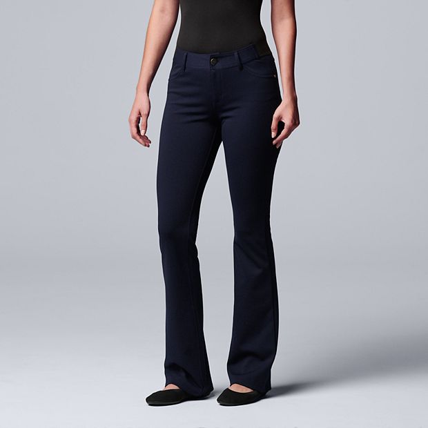 Women's Simply Vera Vera Wang 5-pocket Ponte Bootcut Pants