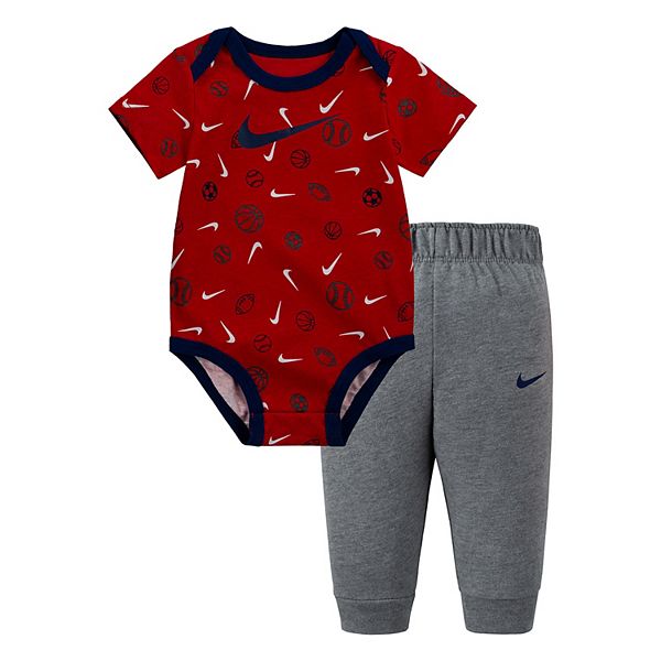 Baby Boy Nike Sportball Bodysuit & Pants Set