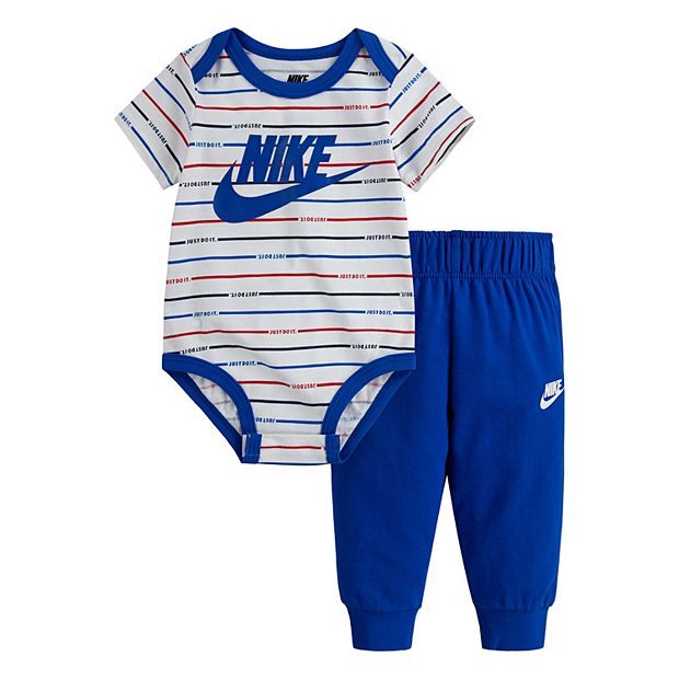 Baby Boy Nike Striped Bodysuit Pants Set