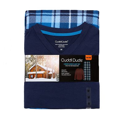 Men's Cuddl Duds® Cabin Fleece Pajama Set