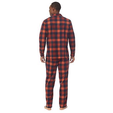 Men's Cuddl Duds® Cozy Lodge Notch-Collar Pajama Set